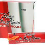 Humo afición de color blanco y rojo