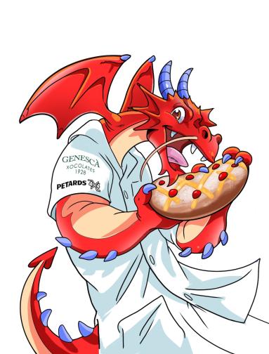 "El Drac Pastisser" Ilustración de Ismael Ferrer (2024)